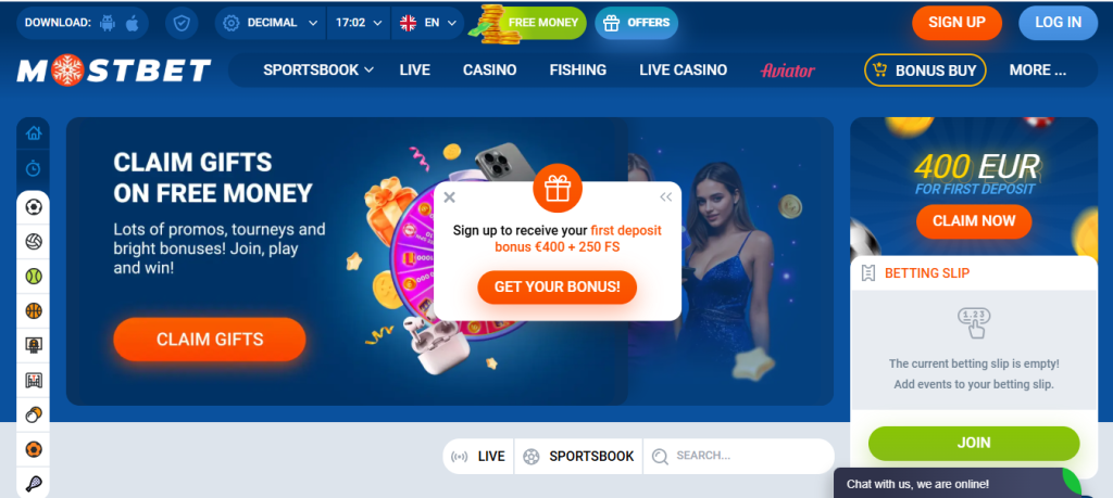 Mostbet Website